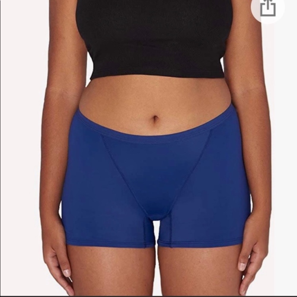 Think Womens Period panties, Heavy boyshort-Navy; new with tags, size Large